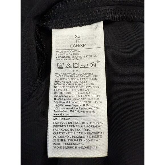 NWT GAP x Cult Gaia Black Cut-Out Ring Long Sleeve Maxi Dress Size XS - Picture 10 of 11